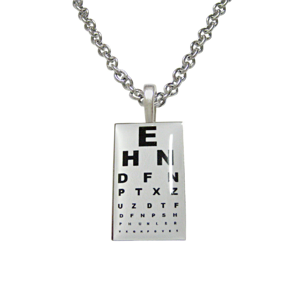 Unbordered Rectangular Optometrist Necklace - image 1